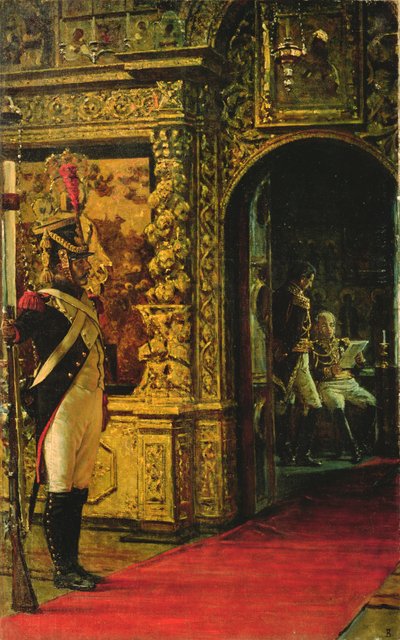 Marskalk Davout i Chudov-klostret, Moskva Kreml, 1900 av Vasili Vasilievich Vereshchagin